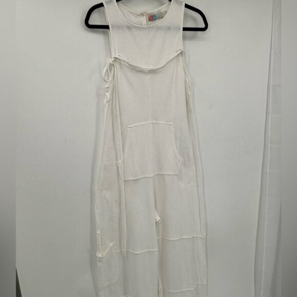 Free Poeple Beach Cotton  Linen Blend One Piece Jumpsuit Size S - Picture 3 of 12
